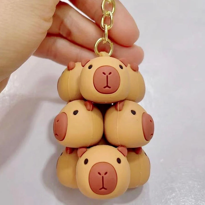 Capybara Family Key Charm