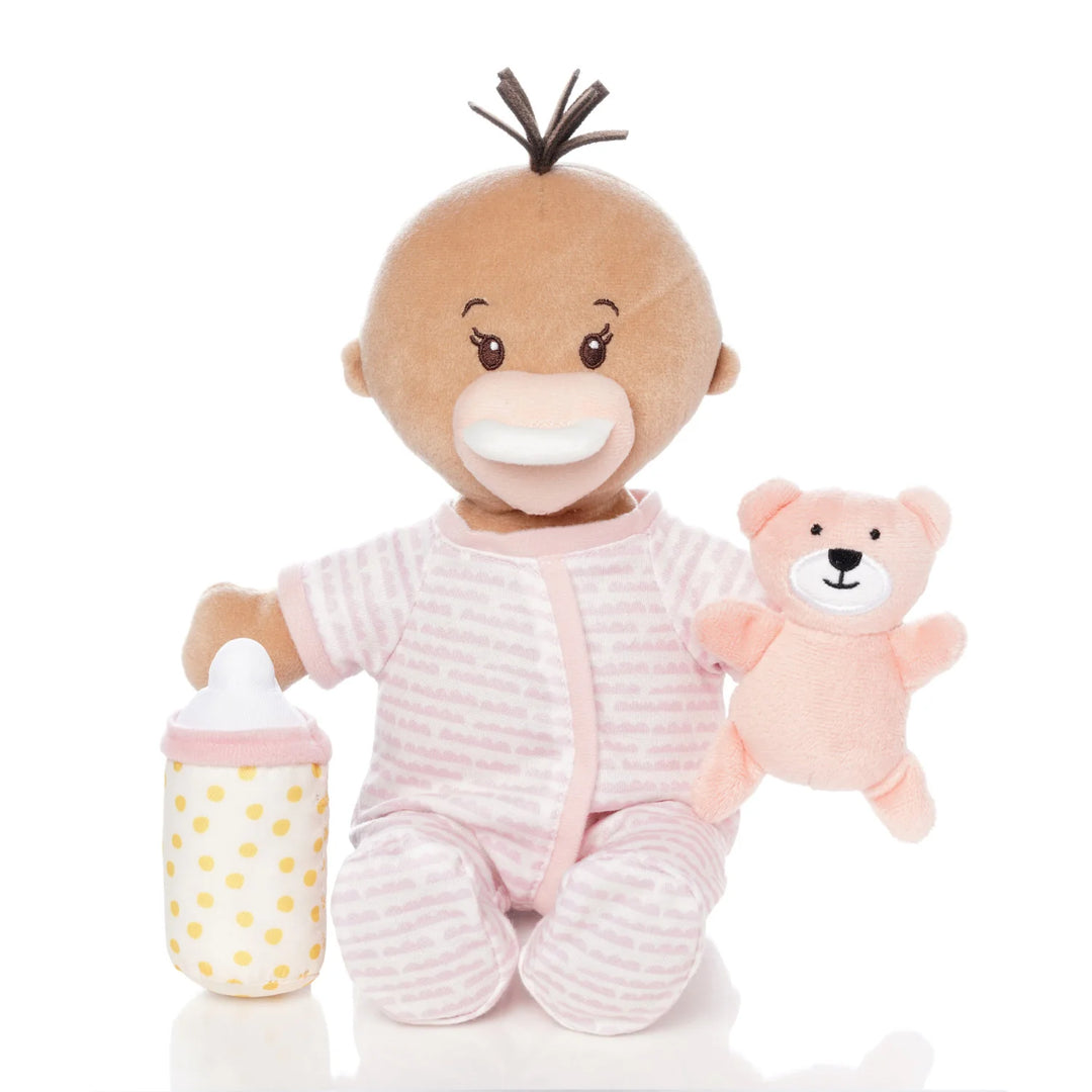 Love, Stella Sleepy Time Set - Beige Doll with Brown Tuft | Manhattan Toy
