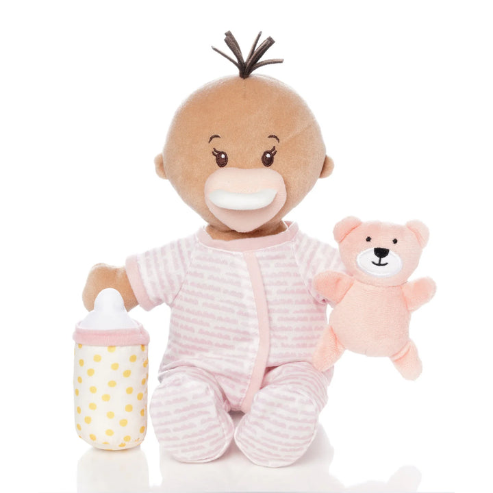 Love, Stella Sleepy Time Set - Beige Doll with Brown Tuft | Manhattan Toy