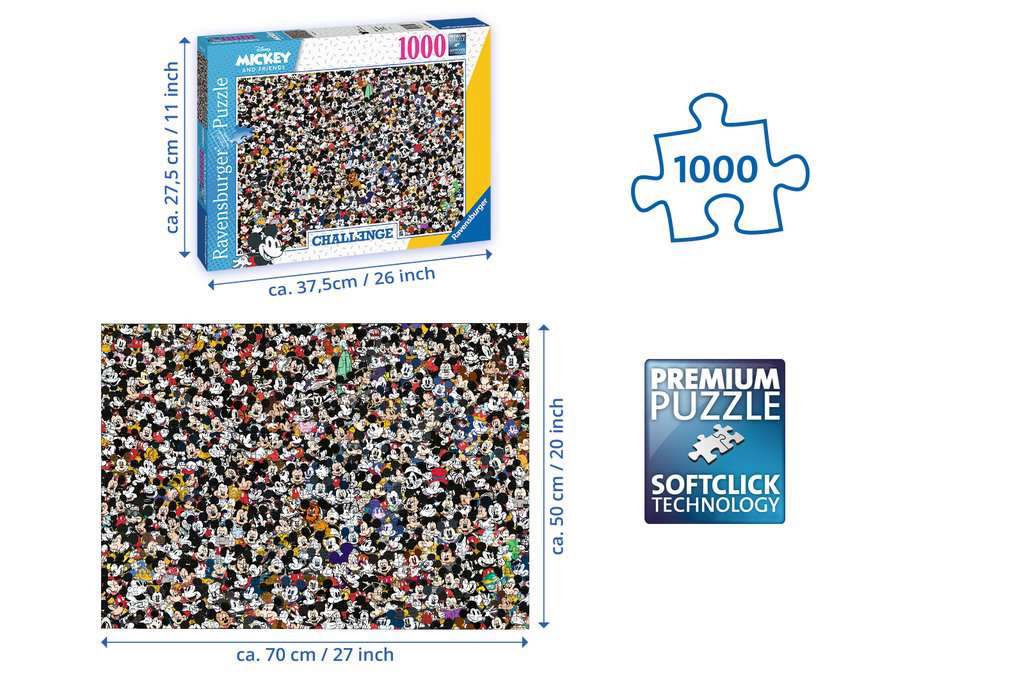 Mickey Challenge - 1000pcs | Ravensburger