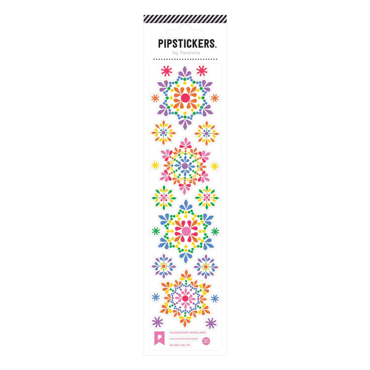 Kaleidoscope Snowflakes Stickers | Pipsticks