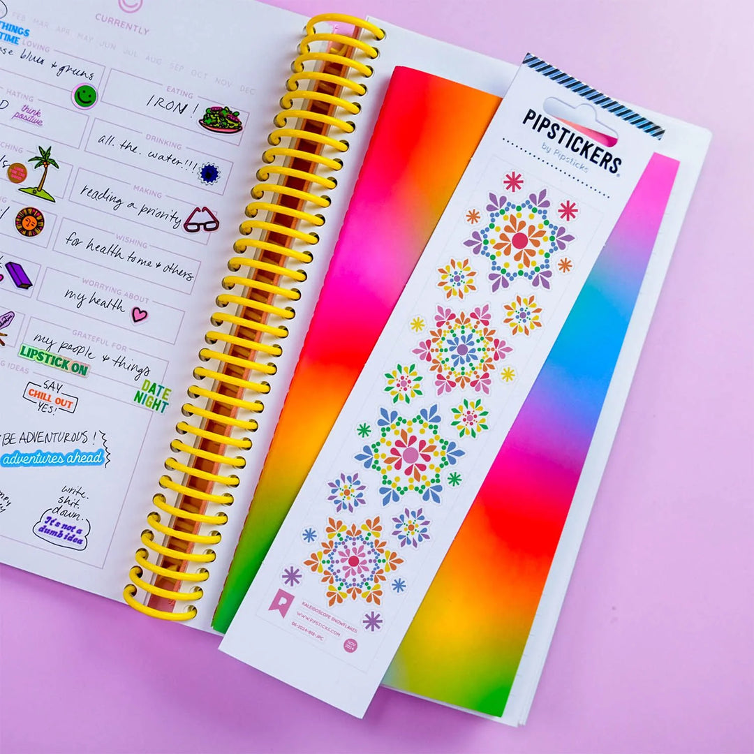 Kaleidoscope Snowflakes Stickers | Pipsticks