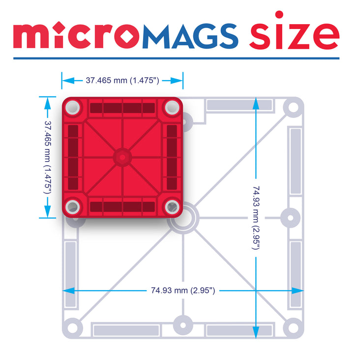 microMAGS 26-Piece Travel Set | Magna-Tiles