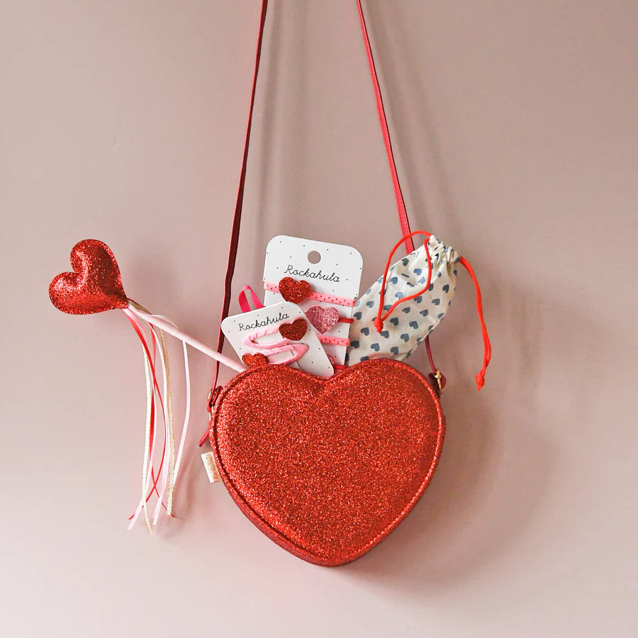 Love Heart Glitter Clips | Rockahula