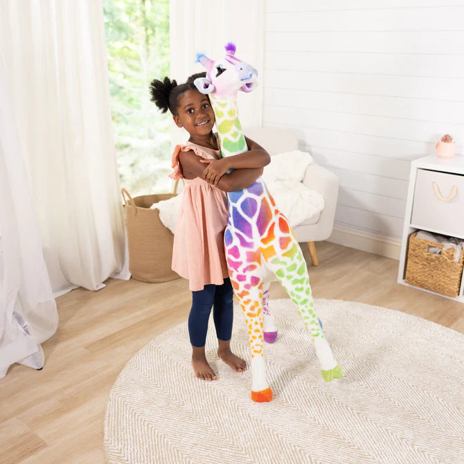 Rainbow Plush Giraffe | Melissa & Doug - LOCAL PICK UP ONLY