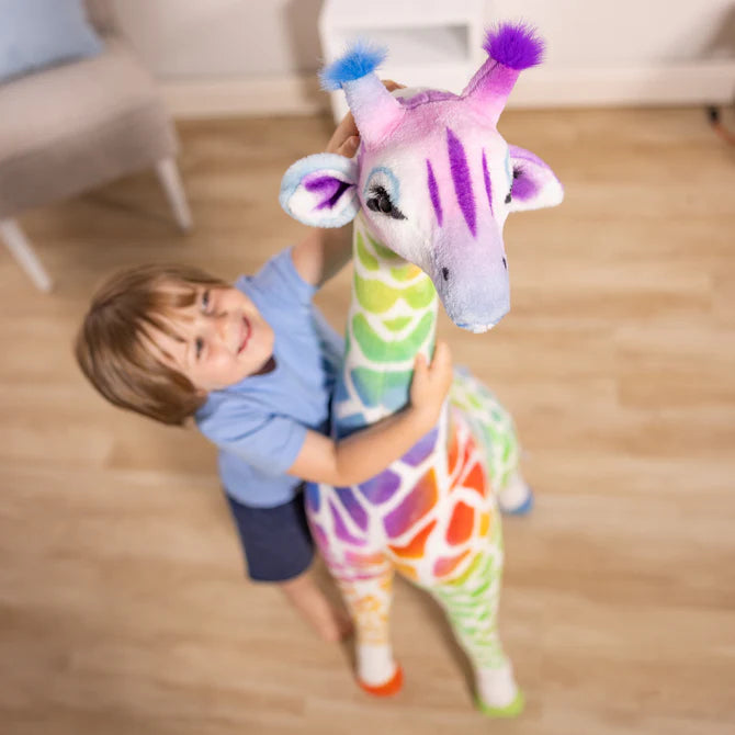Rainbow Plush Giraffe | Melissa & Doug - LOCAL PICK UP ONLY