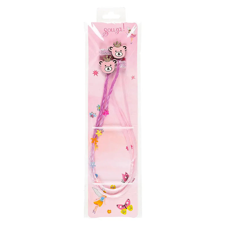 Bodine Bear Hair Clip (Pink-Lilac) | Souza