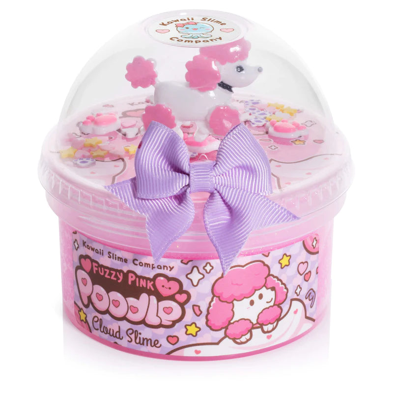 Fuzzy Pink Poodle Cloud Slime | Kawaii Slime Company