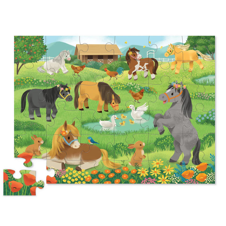 Classic Floor Puzzle 36 pc - Pretty Ponies | Crocodile Creek