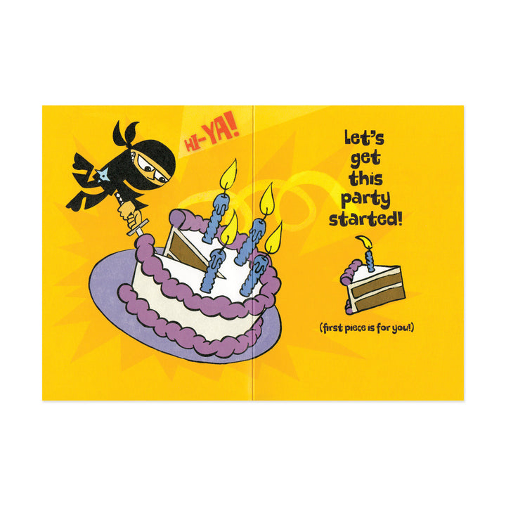 Ninja Birthday Card