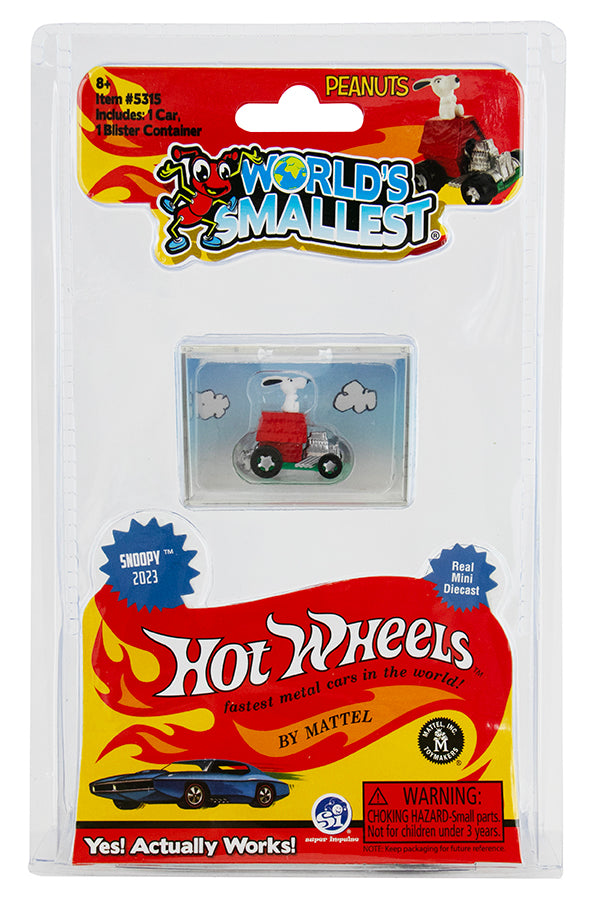 World's Smallest Snoopy Hot Wheels – The Curious Bear Toy Book Shop - Main Image