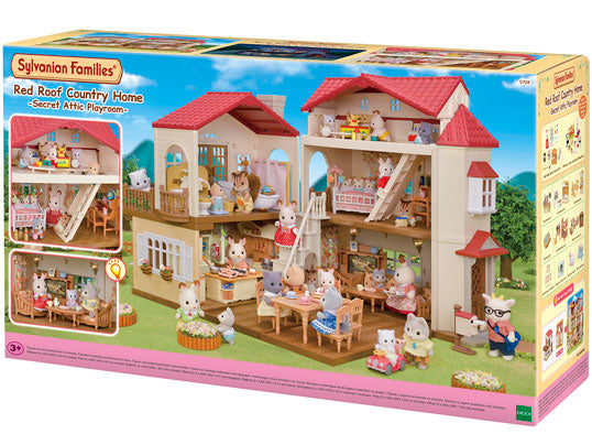 view of red roof country home box