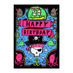 Neon Pirate Card