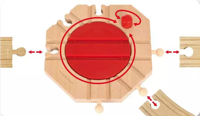 World Train Tracks Mechanical Turntable | BRIO