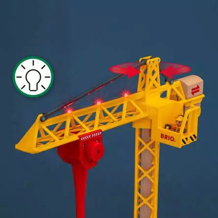Light Up Construction Crane | BRIO - LOCAL PICK UP ONLY