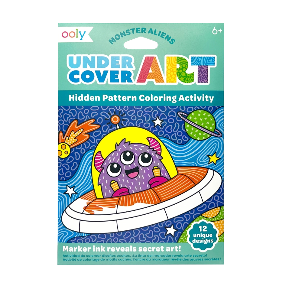 monsters vs aliens coloring book Undercover Art: Hidden Pattern Coloring Activity