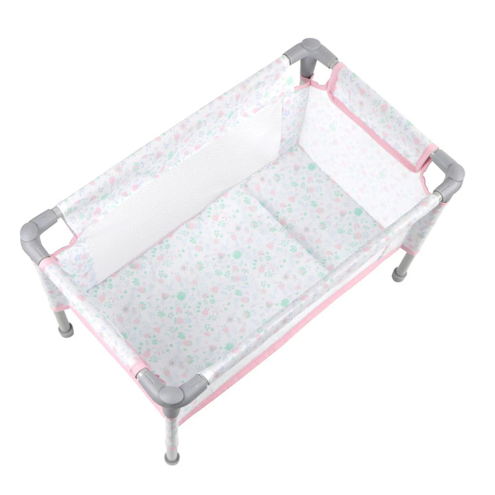 Berenguer Boutique Travel Foldable Crib/Play Pen - Pink | JC Toys