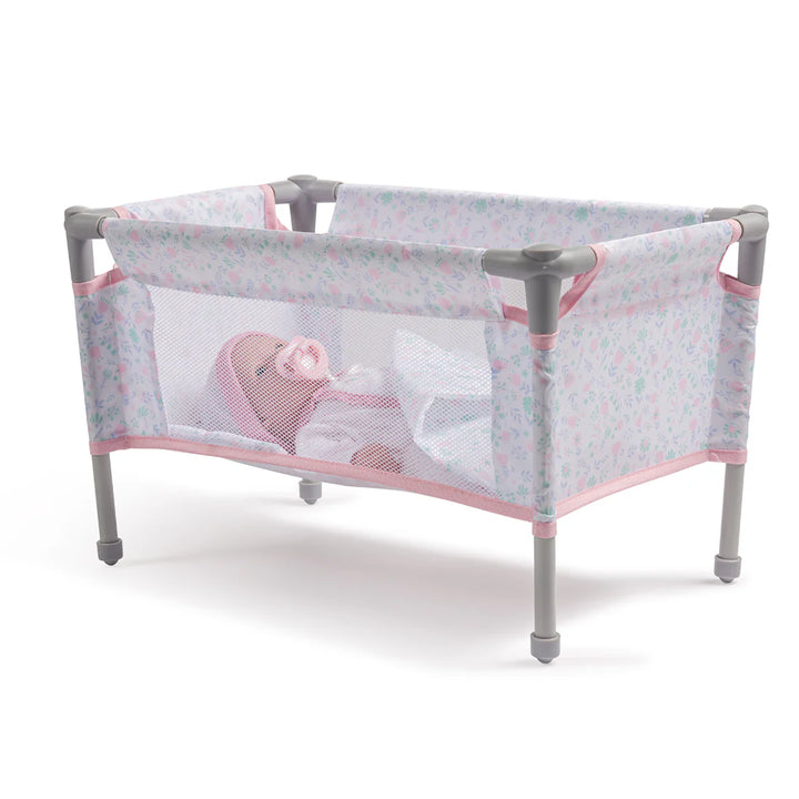 Berenguer Boutique Travel Foldable Crib/Play Pen - Pink | JC Toys