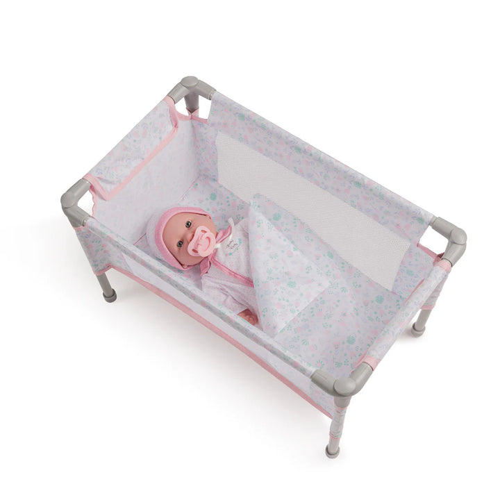 Berenguer Boutique Travel Foldable Crib/Play Pen - Pink | JC Toys