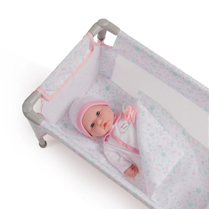 Berenguer Boutique Travel Foldable Crib/Play Pen - Pink | JC Toys
