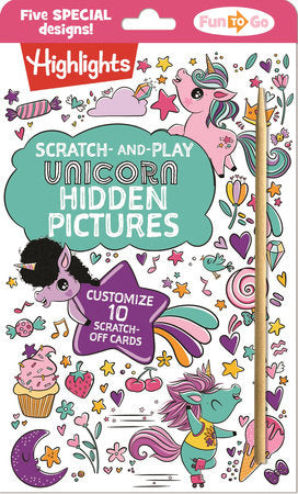 Scratch-And-Play Unicorn Hidden Pictures | Highlights