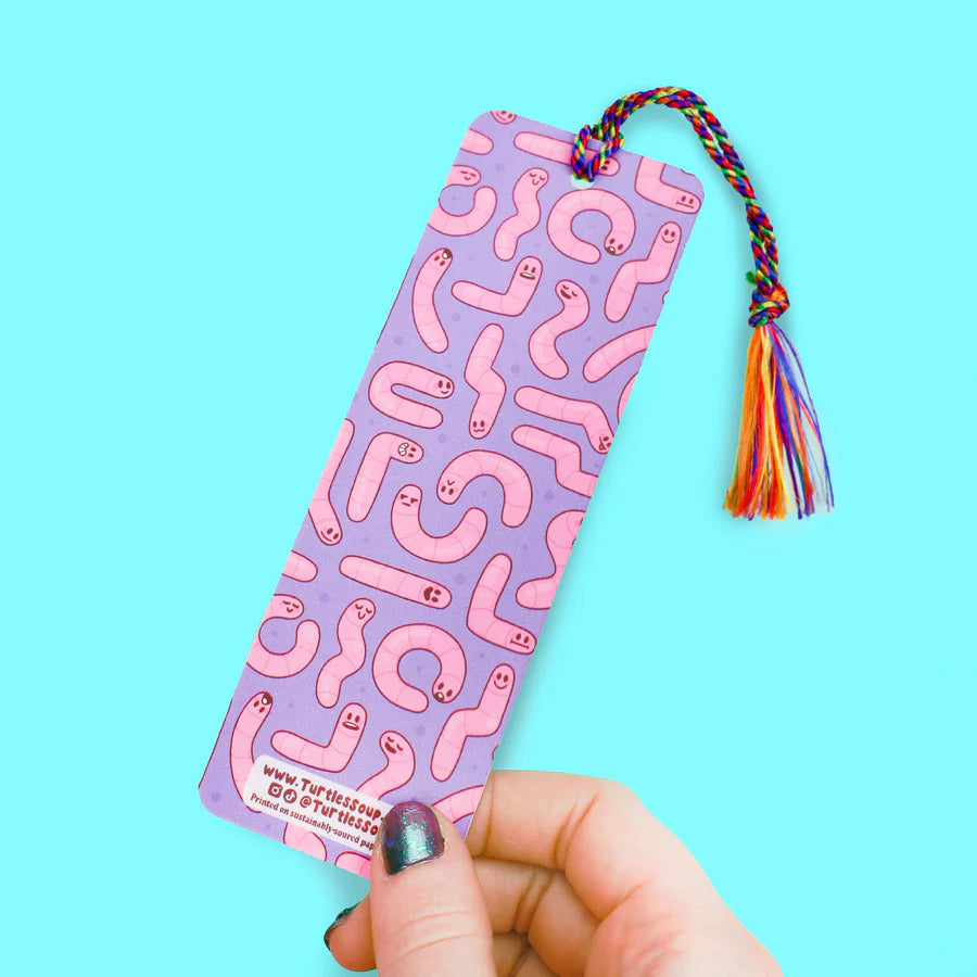 Read Bookworm Bookish Bookmark with Tassel | Turtle's Soup