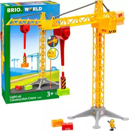 Light Up Construction Crane | BRIO - LOCAL PICK UP ONLY