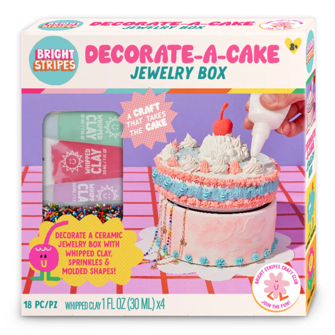 Decorate-a-Cake Jewelry Box | Bright Stripes