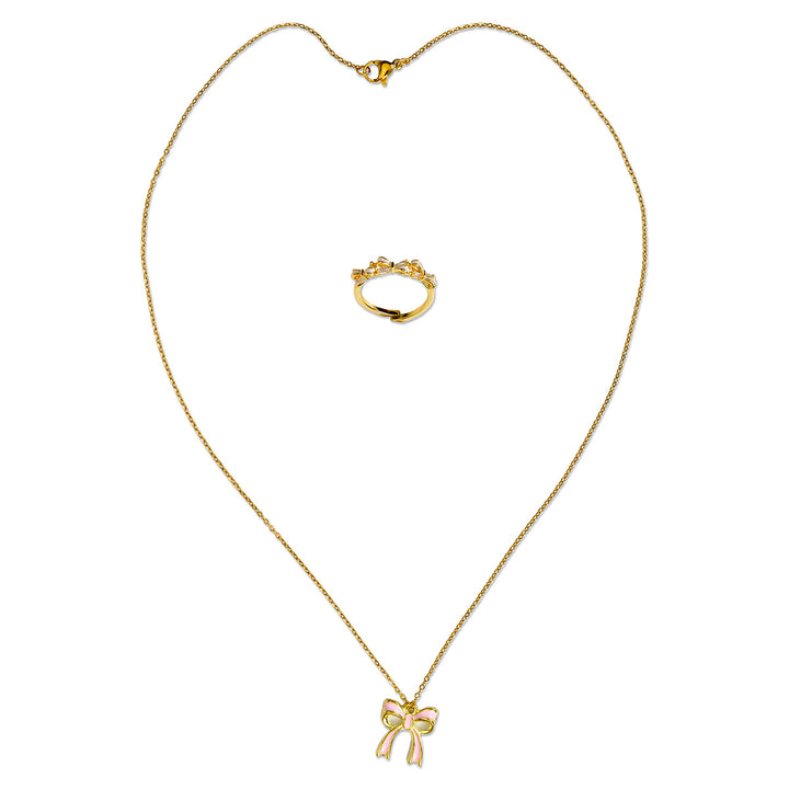 Beautiful Bows Ring and Necklace Set | iScream
