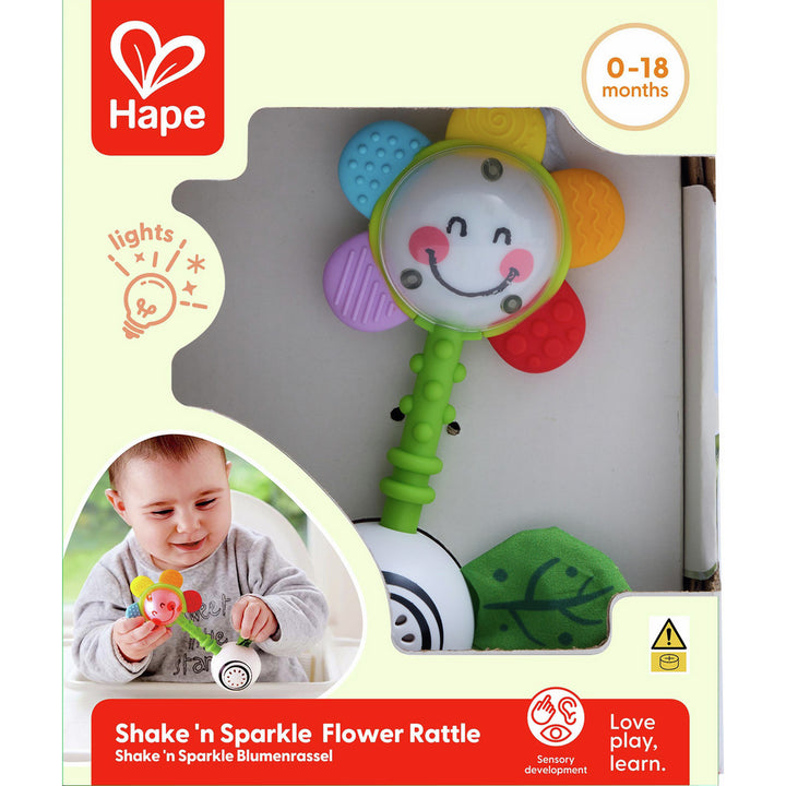 Shake & Sparkle Flower Rattle | Hape