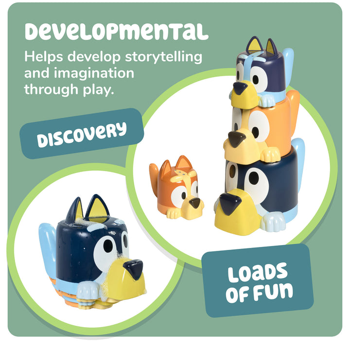 Bluey Family Pourers - 4 pcs | TOMY