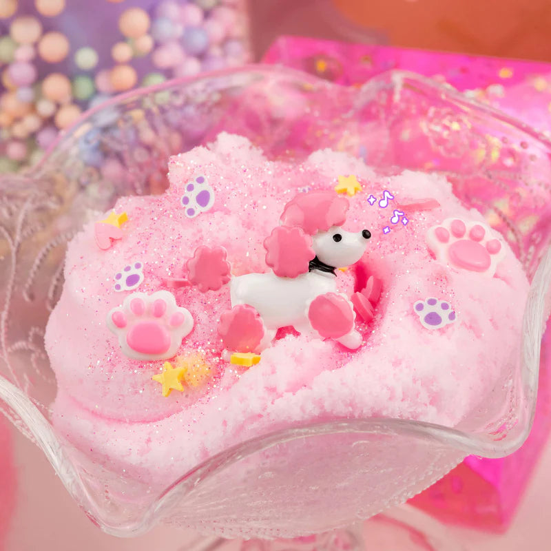 Fuzzy Pink Poodle Cloud Slime | Kawaii Slime Company