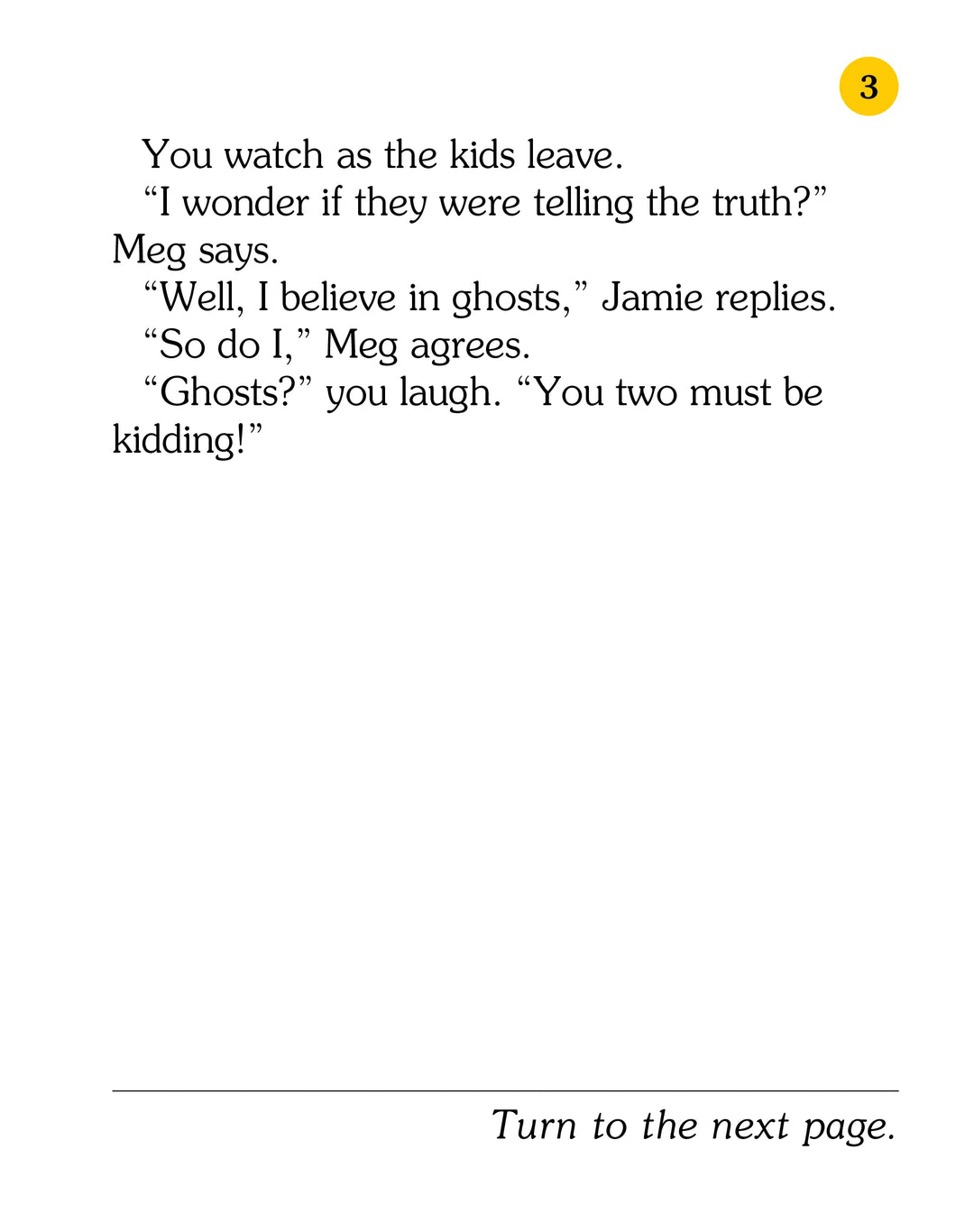 Choose Your Own Adventure: Ghost Island