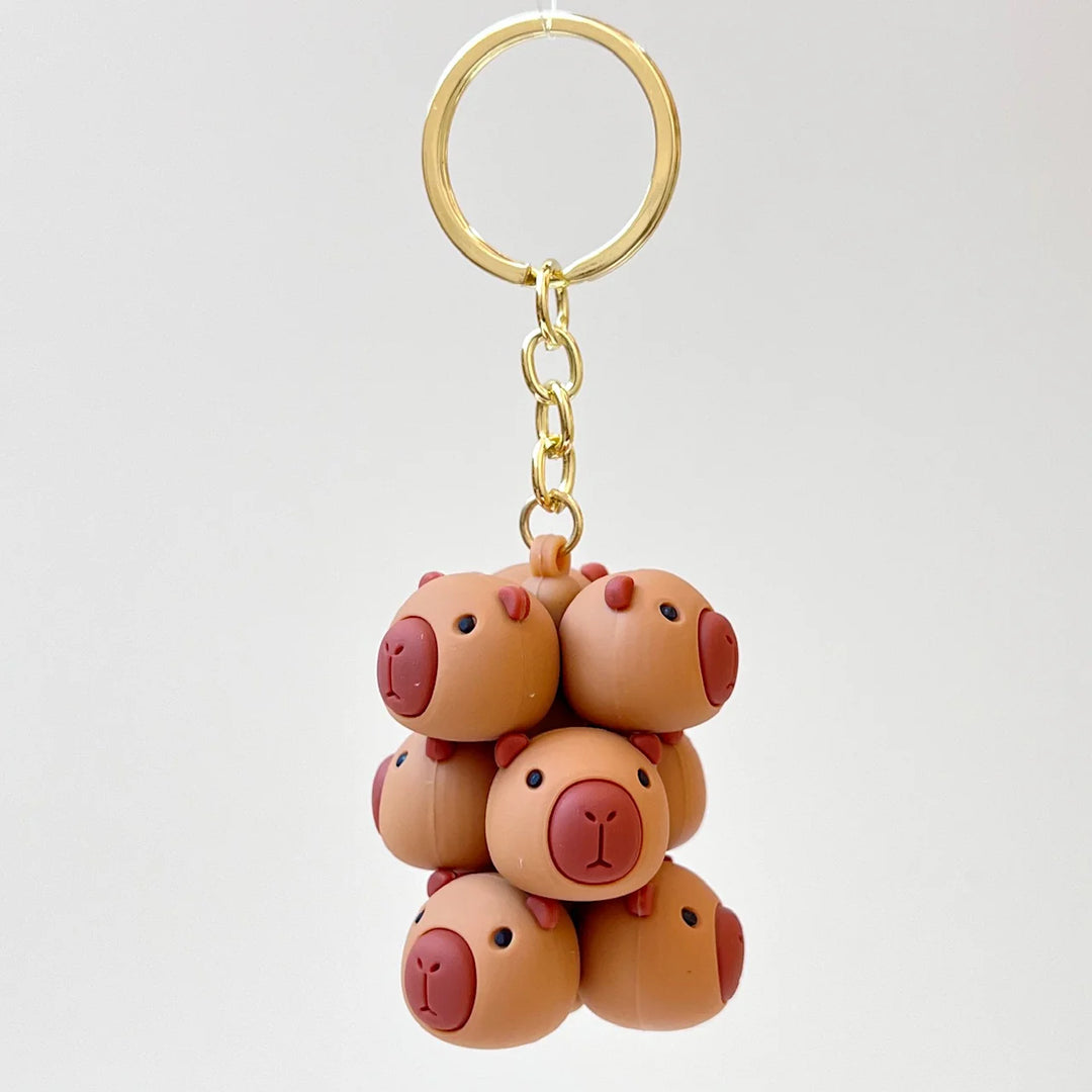 Capybara Family Key Charm