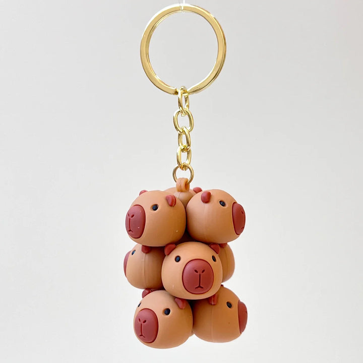 Capybara Family Key Charm