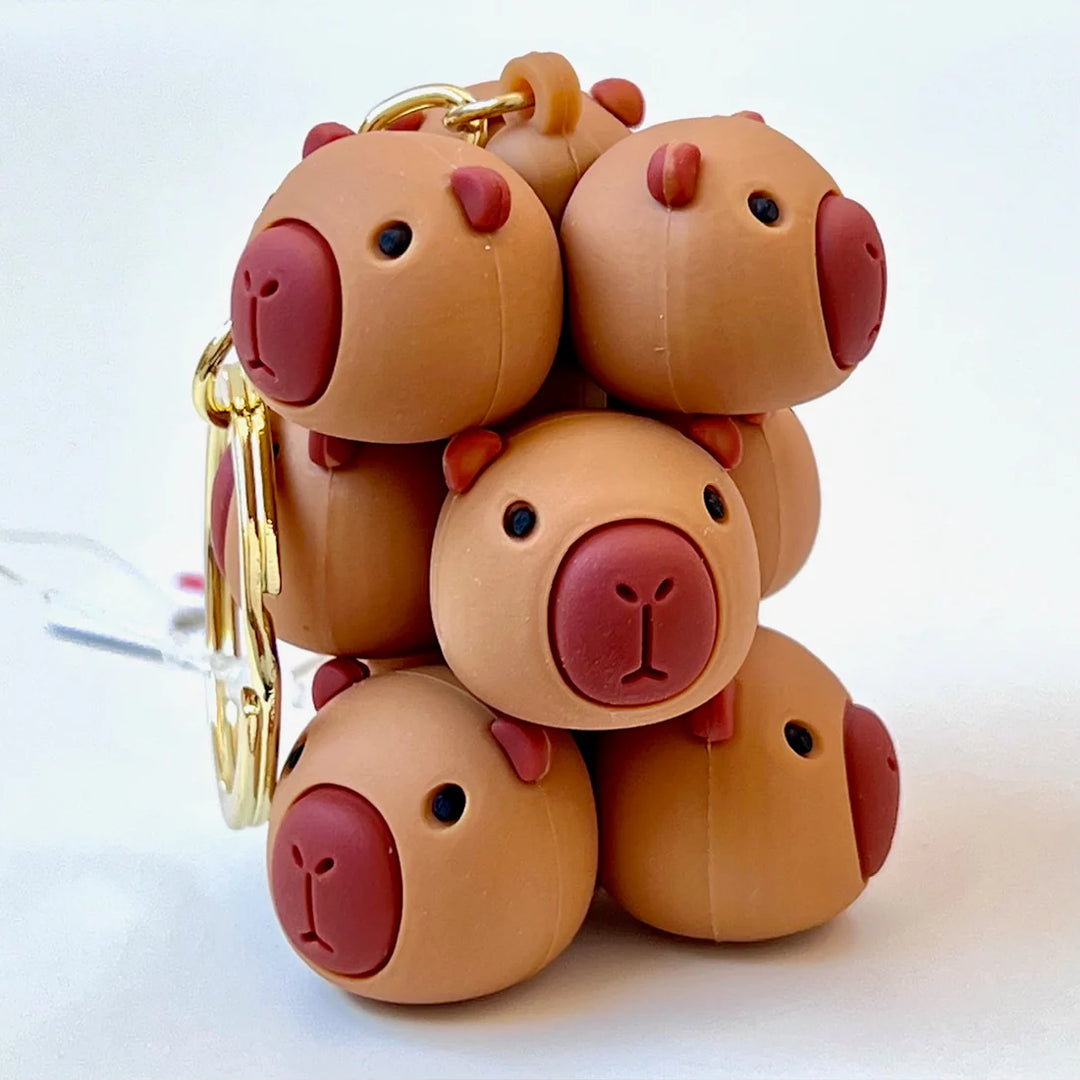 Capybara Family Key Charm