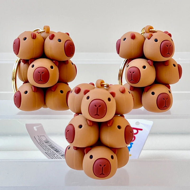Capybara Family Key Charm