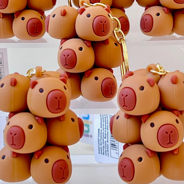 Capybara Family Key Charm