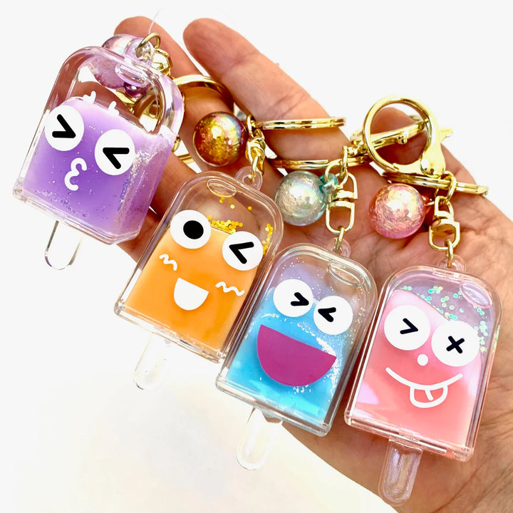 Popsicle Face Floaty Key Charm