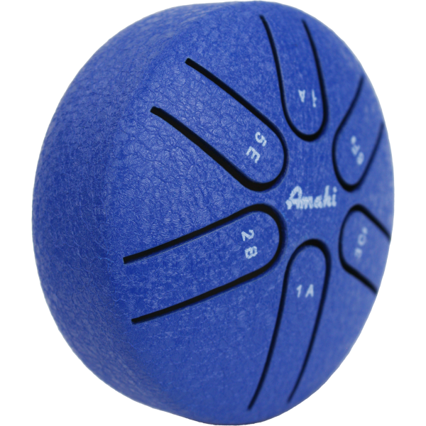 Amahi Steel Tongue Drum, 3″ - Blue | Amahi