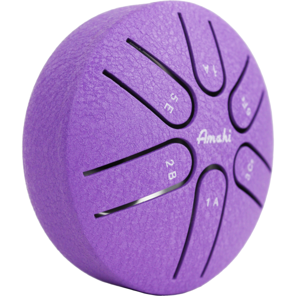 Amahi Steel Tongue Drum, 3″ - Purple | Amahi