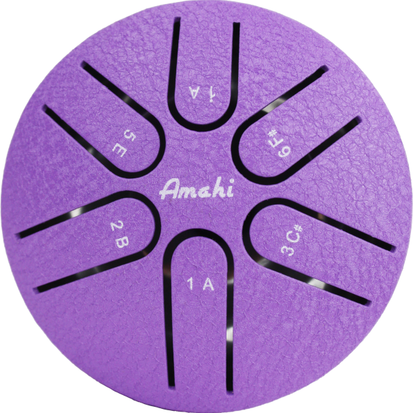 Amahi Steel Tongue Drum, 3″ - Purple | Amahi