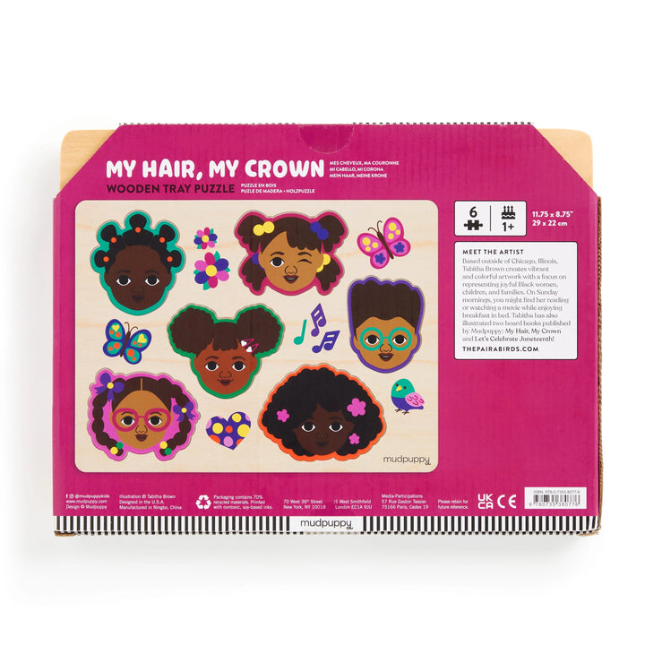 Puzzle Wood My Hair, My Crown | Mudpuppy