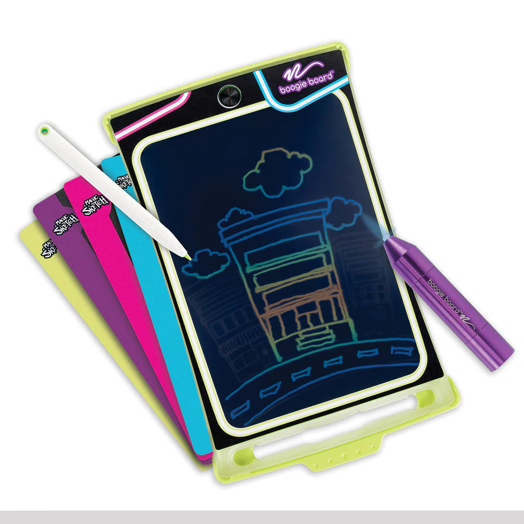 Drawing board with pictures on it