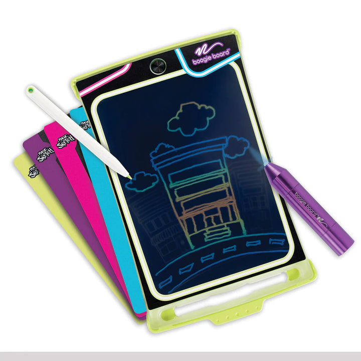 Drawing board with pictures on it