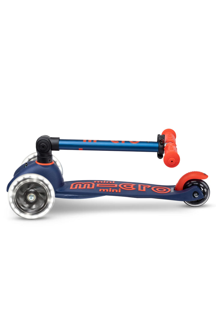 Micro Mini Foldable LED Scooter - Navy Blue - LOCAL PICK UP ONLY