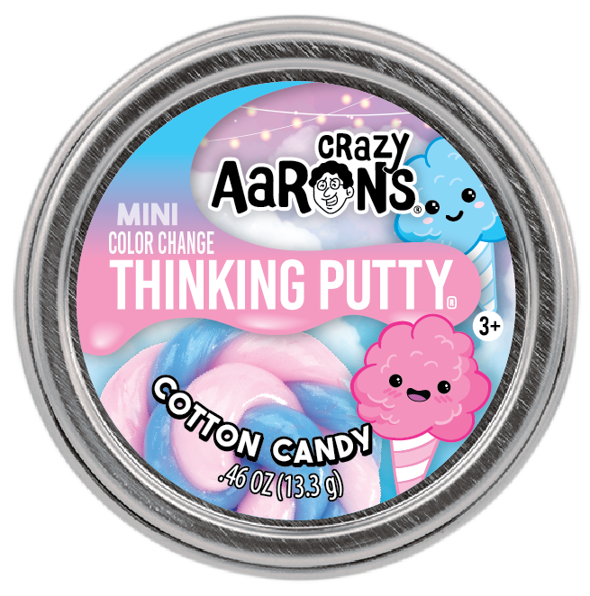 Mini Cotton Candy - 2" Thinking Putty Tin | Crazy Aarons