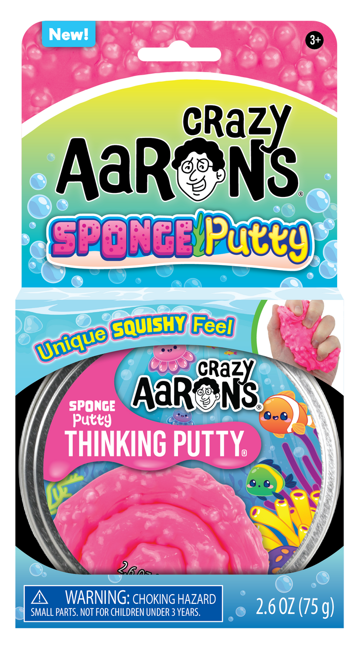 Sponge Putty - Full Size 4" Thinking Putty Tin | Crazy Aarons