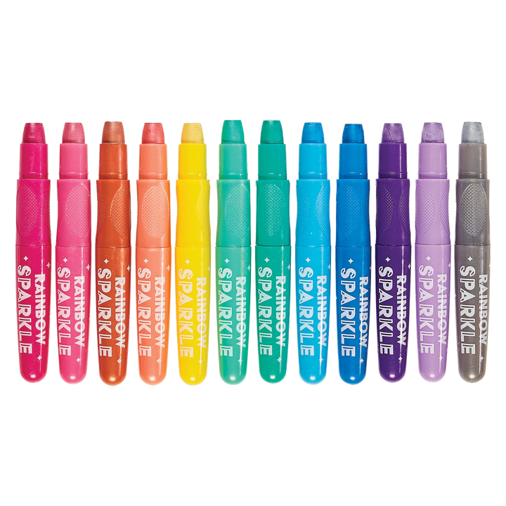 Rainbow Sparkle Metallic Watercolor Gel Crayons - Set of 12 | OOLY