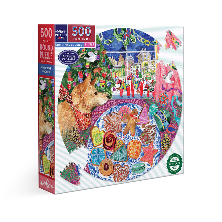 Christmas Cookies 500 Round Puzzle | eeBoo